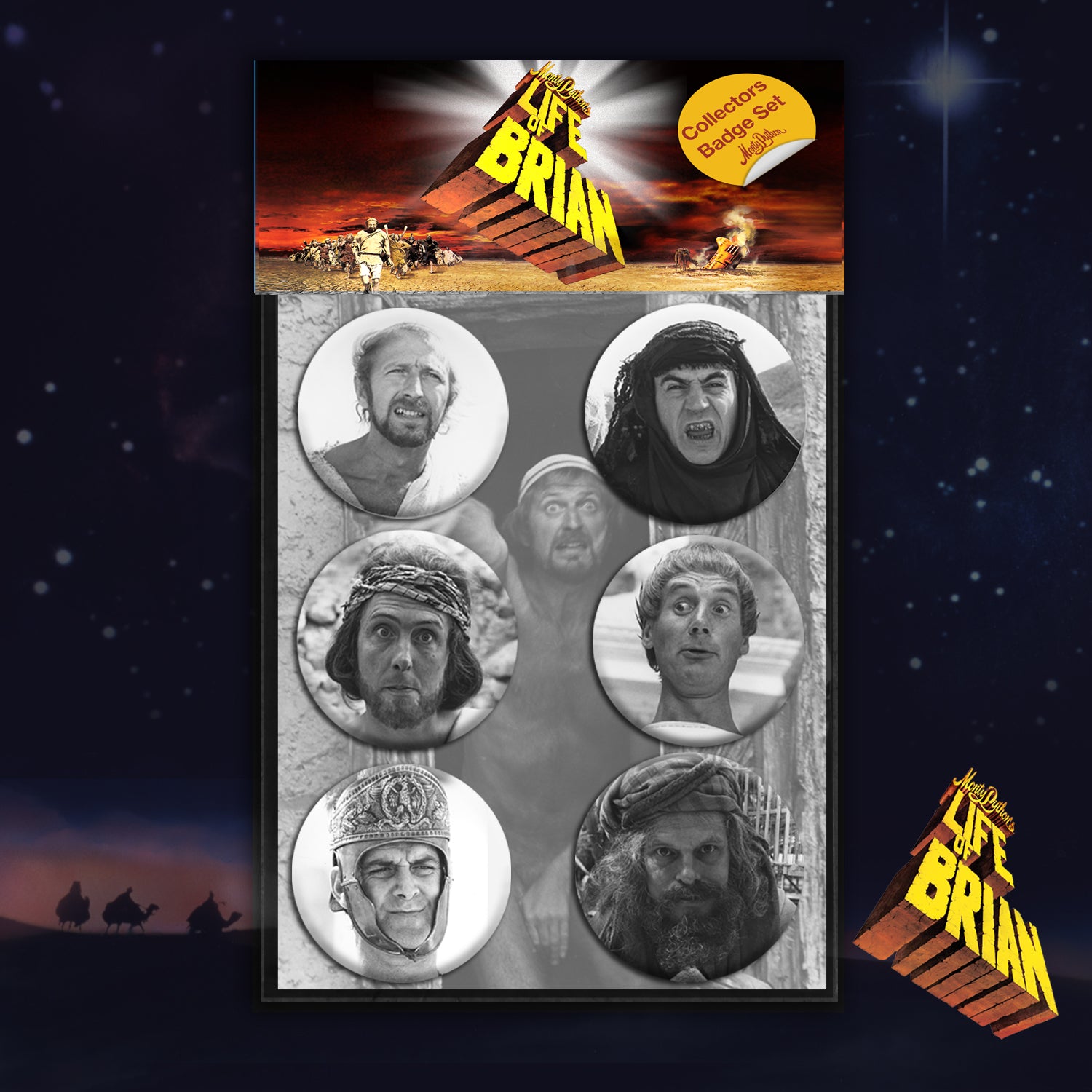Monty Python - Life Of Brian Collectors Badge Set