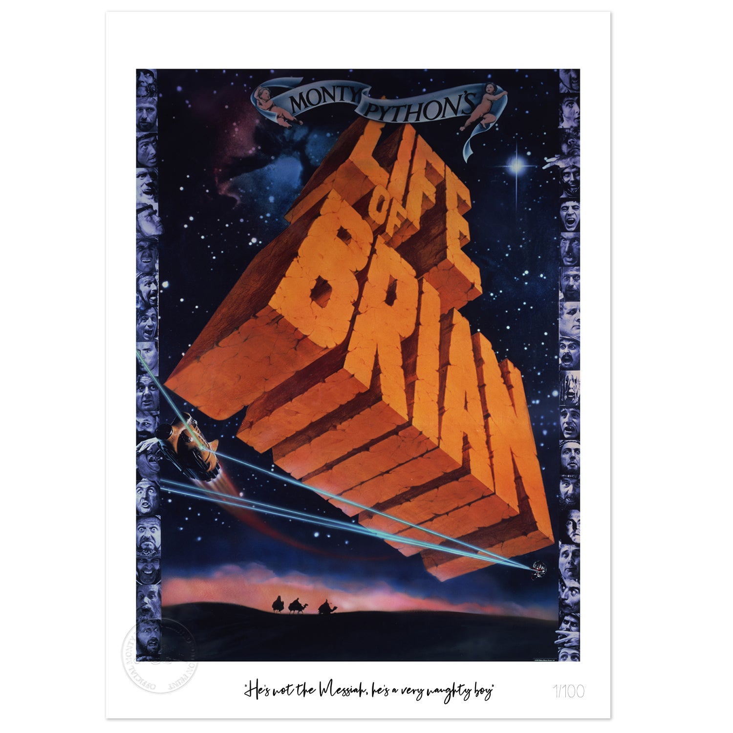 Monty Python - Life Of Brian Limited Edition 'He's Not The Messiah' numbered Print