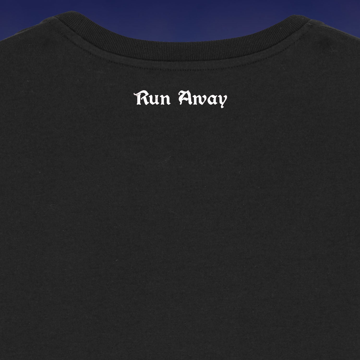 Monty Python - Monty Python 'Killer Rabbit' Black Easter T-shirt RUN AWAY!
