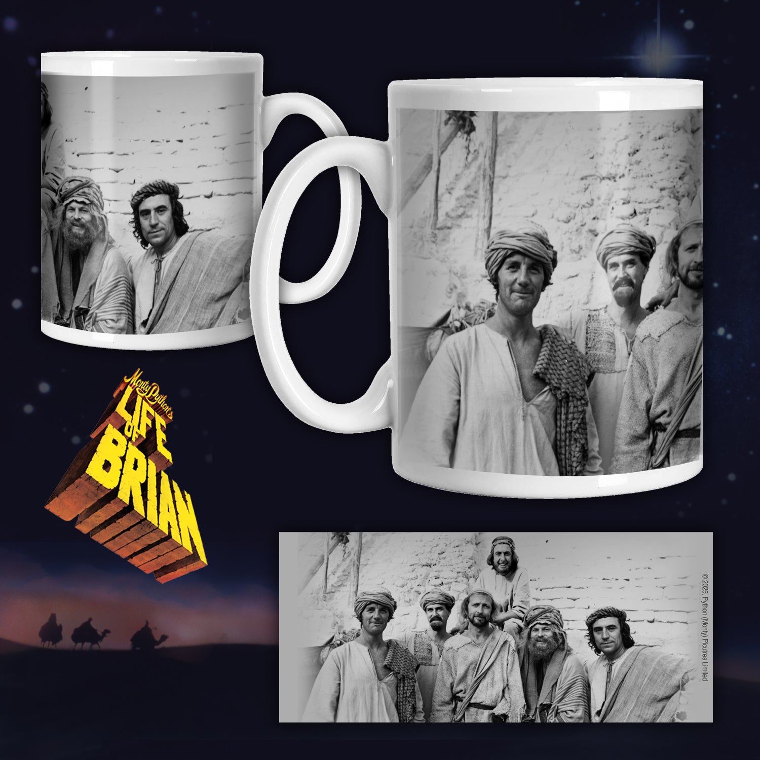 Monty Python - Life Of Brian Black and White Pythons Mug
