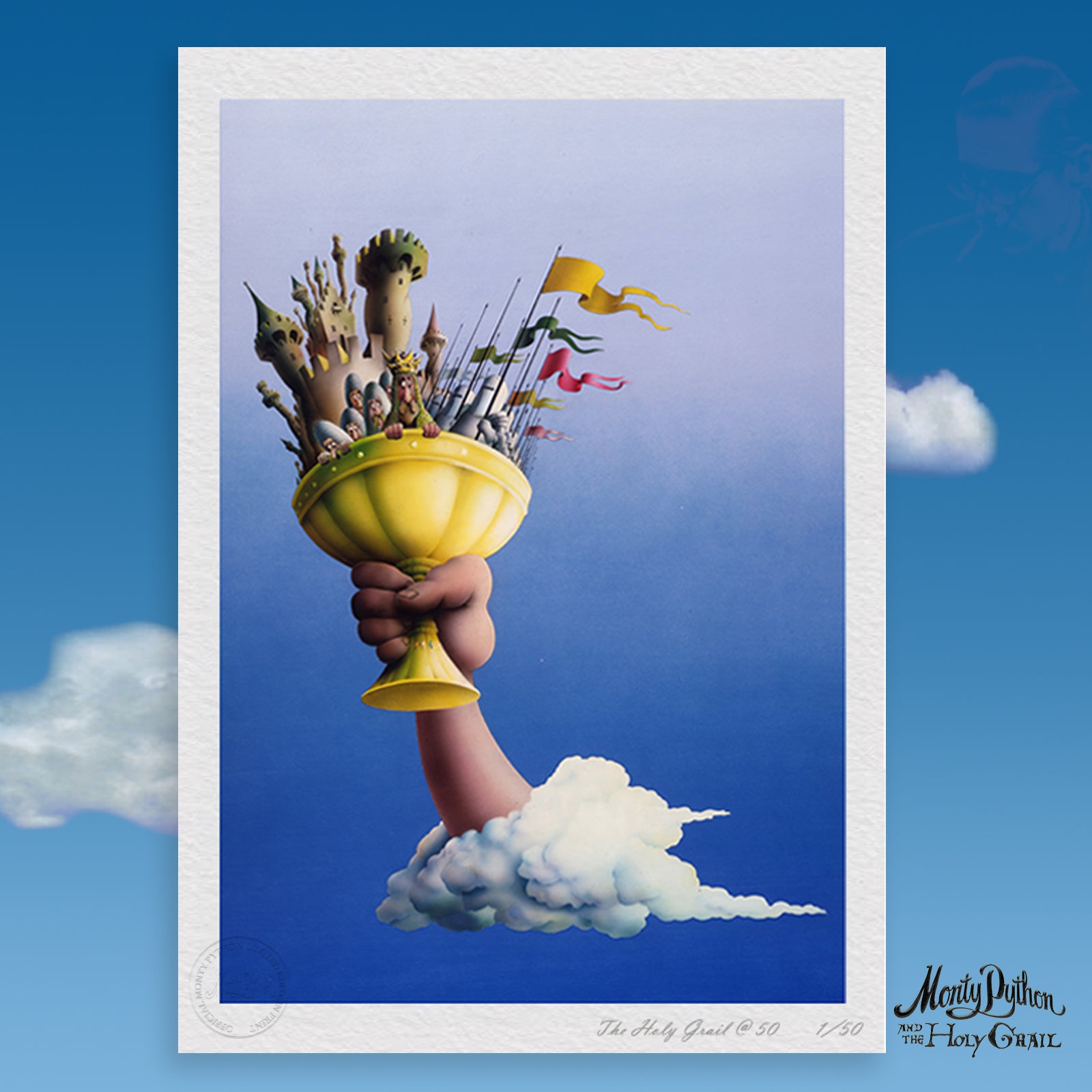 Monty Python - Holy Grail 50th Anniversary Lithograph Print