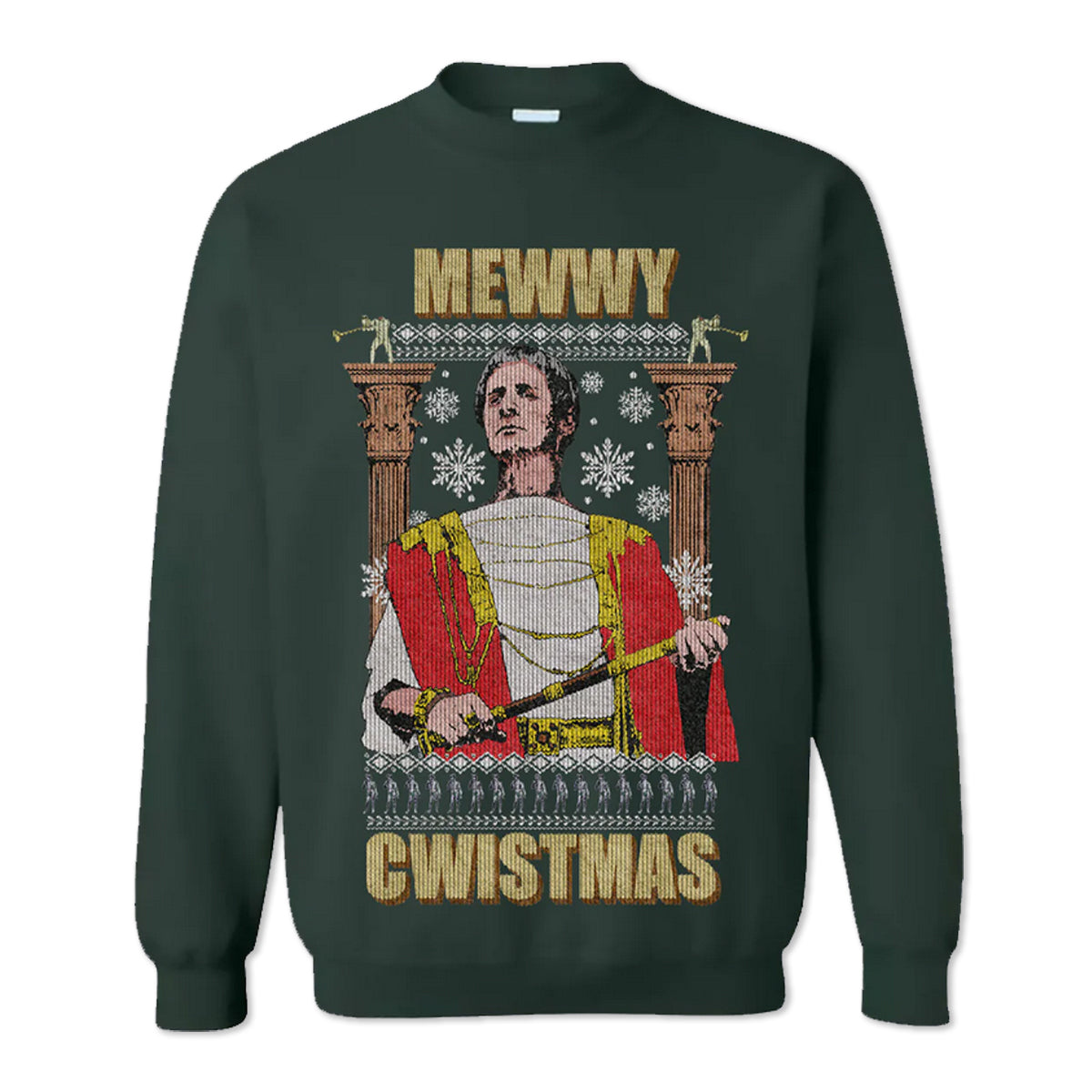Monty Python ‘Mewwy Cwistmas’ Sweatshirt Green