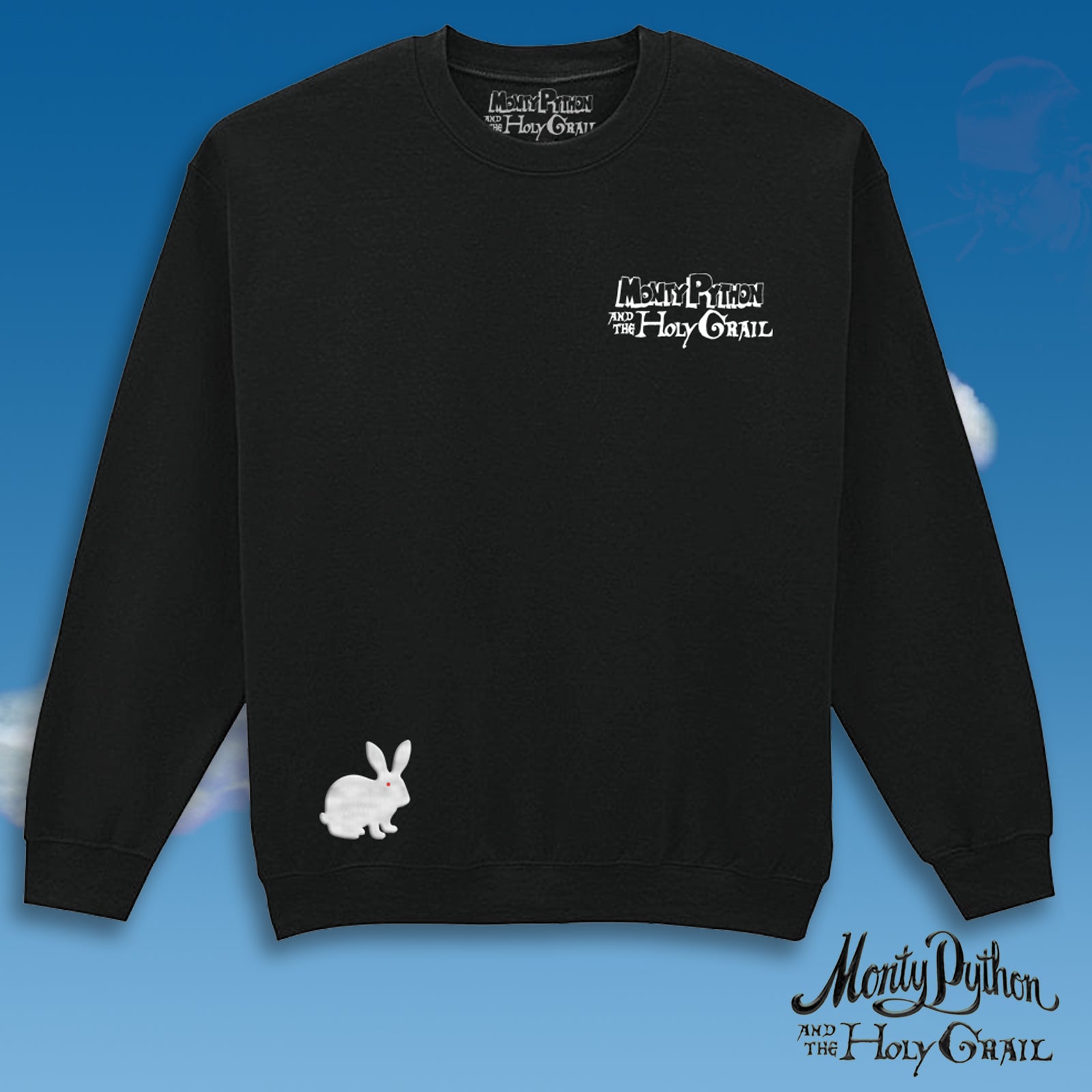 Holy Grail 'Embroidered' Rabbit Of Caerbannog Sweat - Monty Python